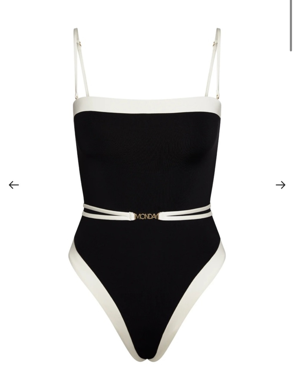 Monday Swimwear Miami One Piece Color Block Size P